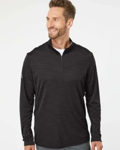 Adidas A475 - Lightweight Mélange Quarter-Zip Pullover