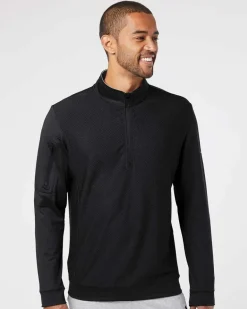 Adidas A295 - Performance Textured Quarter-Zip Pullover
