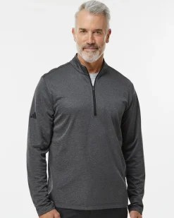 Adidas A593 - Space Dyed Quarter-Zip Pullover
