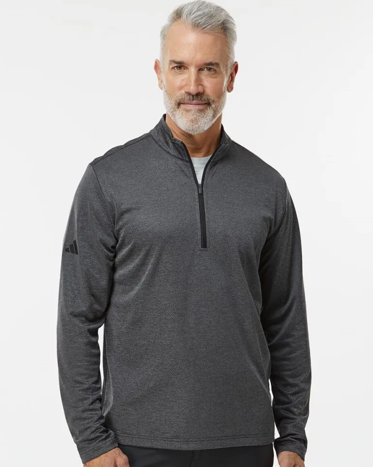 Adidas A593 - Space Dyed Quarter-Zip Pullover