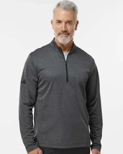 Adidas A593 - Space Dyed Quarter-Zip Pullover
