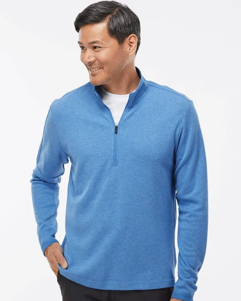 Adidas A554 - 3-Stripes Quarter-Zip Sweater