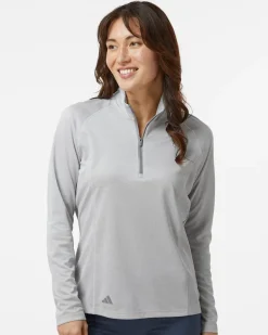 Adidas A594 - Women's Space Dyed Quarter-Zip Pullover