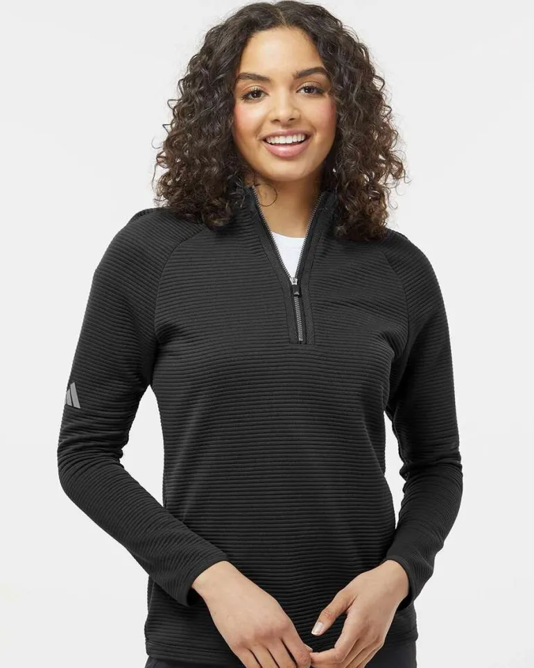 Adidas A589 - Women's Spacer Quarter-Zip Pullover