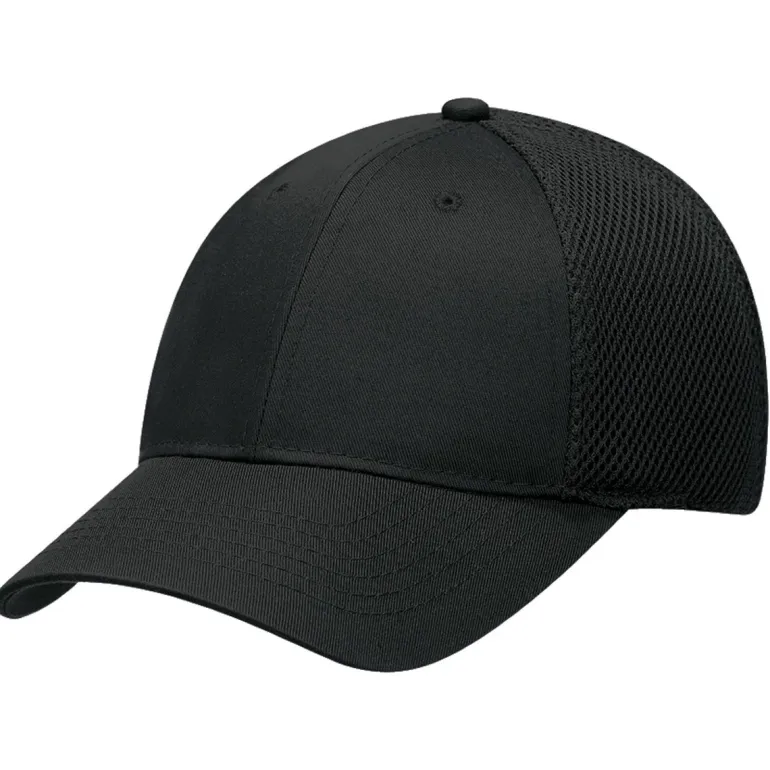 AJM 5A990 - Polycotton / Polyester Honeycomb Mesh Constructed Contour (Mesh Back, Adjust-A-Fit)