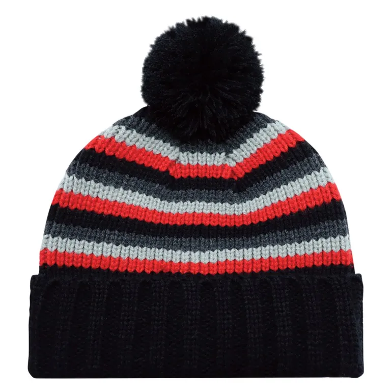 AJM 9C259M - Acrylic / Cuff Toque (Pom Pom 8cm)
