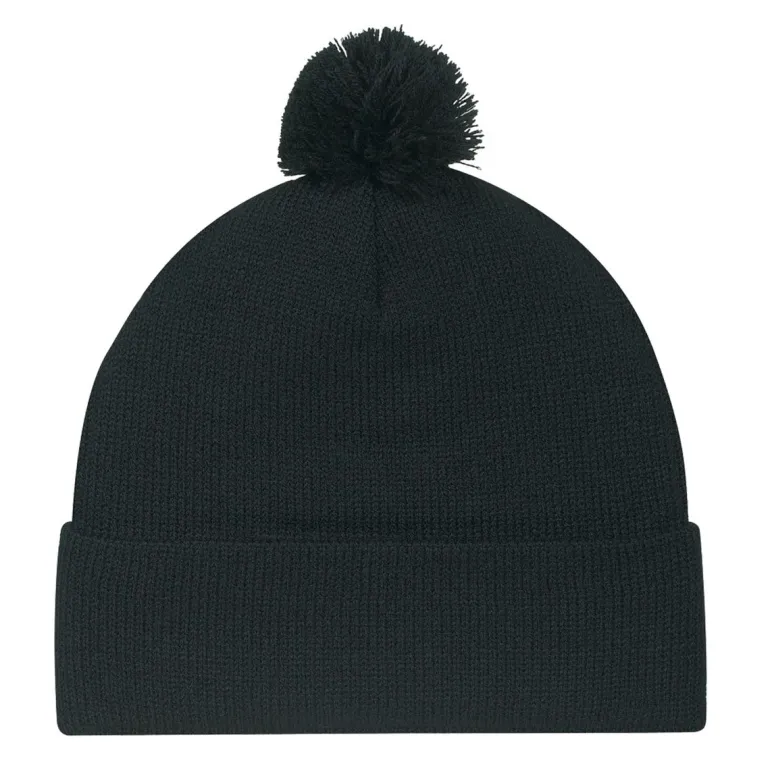 AJM 9E060M - Acrylic Cuff Toque (Pom Pom 6cm)