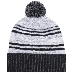 AJM 9G087M - Acrylic / Polyester Micro Fleece, Cuff Toque (Pom Pom 8cm)