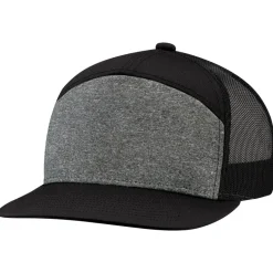 AJM 4G415M - Polycotton / Polyester Heather / Polyester Mesh 7 Panel Constructed Camper Style (Mesh Back)
