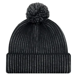 AJM 9H267M - Acrylic Cuff Toque with flat seams (Pom Pom 8cm)