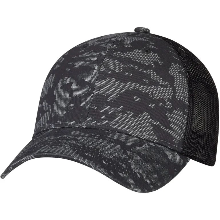 AJM 3H647M - Cotton Drill / Soft Polyester Mesh, 6 Panel Constructed Full-Fit (Urban Camo, Mesh Back)