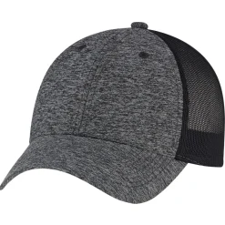 AJM 5H647M - Polyester Marl / Soft Polyester Mesh 6 Panel Constructed Full-Fit (Mesh Back)