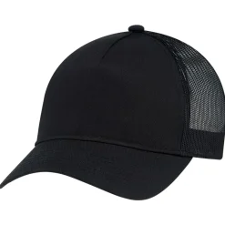 AJM 5970L - Polycotton / Polyester Mesh 5 Panel Constructed Full-Fit-Five (Mesh Back, Women's)