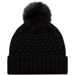 AJM 9L580L - Acrylic, Cuff Toque (Faux Fur Pom Pom 12cm, Women’s)