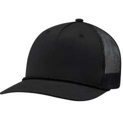 AJM 5160M - Polycotton / Polyester Mesh 5 Panel Constructed Pro-Round-Five (Mesh Back)