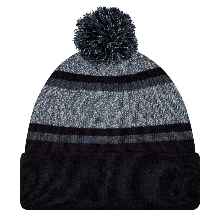 AJM 9M069M - Acrylic Cuff Toque (Pom Pom)