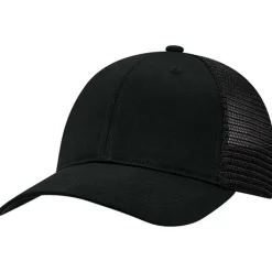 AJM 7M670M - Deluxe Chino Twill / Flexible Polyester Mesh 6 Panel Constructed Full-Fit (Mesh Back, Deluxe Fit)