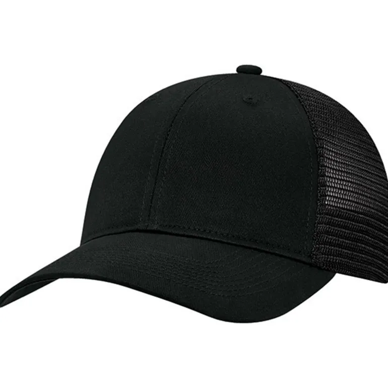 AJM 7M670M - Deluxe Chino Twill / Flexible Polyester Mesh 6 Panel Constructed Full-Fit (Mesh Back, Deluxe Fit)