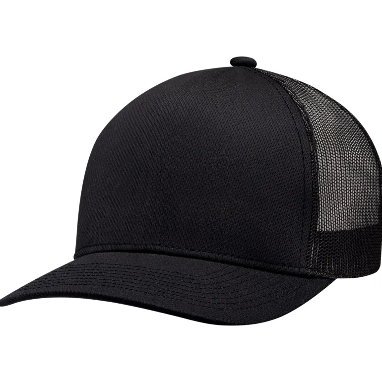 AJM 8N150M - Coolon Polyester / Polyester Mesh 5 Panel Constructed Solo Panel Pro Round (Mesh Back)