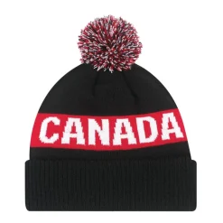 AJM 9R215M - Acrylic Cuff Toque (Canada, Pom Pom 8cm)