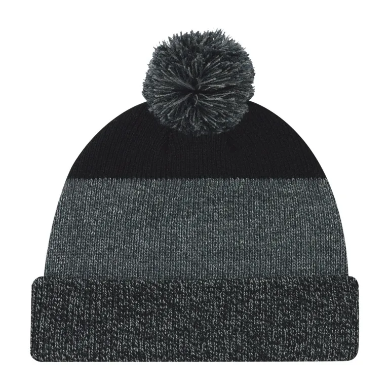 AJM 9T066M - Acrylic Cuff Toque (Pom Pom 8cm)