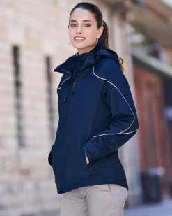 Ash City North End 78196 - ANGLE LADIES' 3-in-1 JACKET WITH BONDED FLEECE LINER
