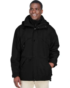 Ash City North End 88007 - Men's 3-In-1 Techno Series Parka With Dobby Trim