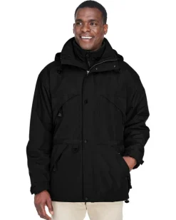 Ash City North End 88007 - Men's 3-In-1 Techno Series Parka With Dobby Trim