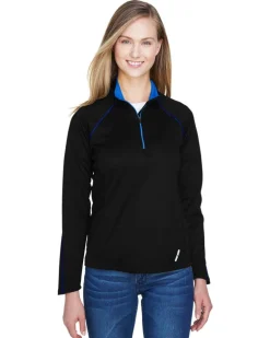 Ash City North End 78187 - Radar Ladies' Half-Zip Performance Long Sleeve Top