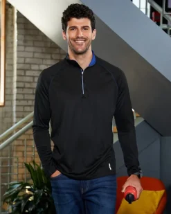 Ash City North End 88187 - Radar Men's Half-Zip Performance Long Sleeve Top