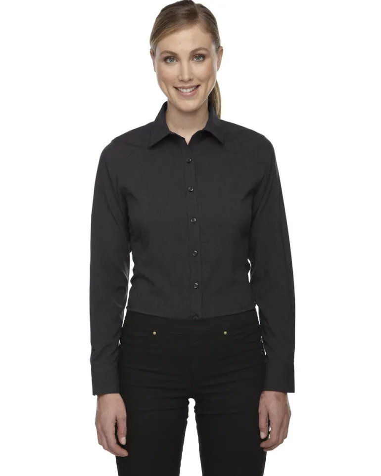 Ash City North End Sport Blue 78802 - Ladies Mélange Performance Shirt