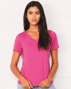 Bella+Canvas 6405 - Relaxed Short Sleeve Jersey V-Neck T-Shirt