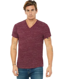 Bella+Canvas 3655C - Unisex Textured Jersey V-Neck T-Shirt