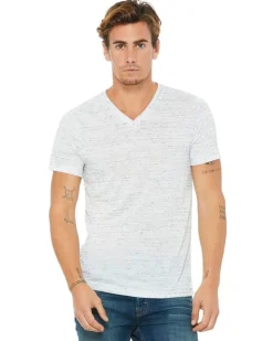 Bella+Canvas 3655C - Unisex Textured Jersey V-Neck T-Shirt
