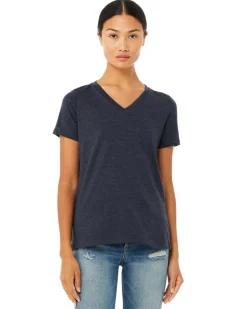 Bella+Canvas 6405CVC - Ladies Relaxed Heather CVC Jersey V-Neck T-Shirt