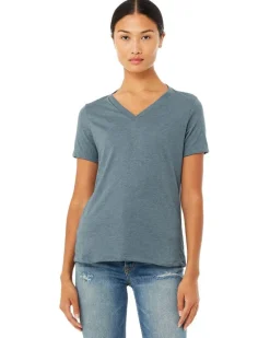 Bella+Canvas 6405CVC - Ladies Relaxed Heather CVC Jersey V-Neck T-Shirt