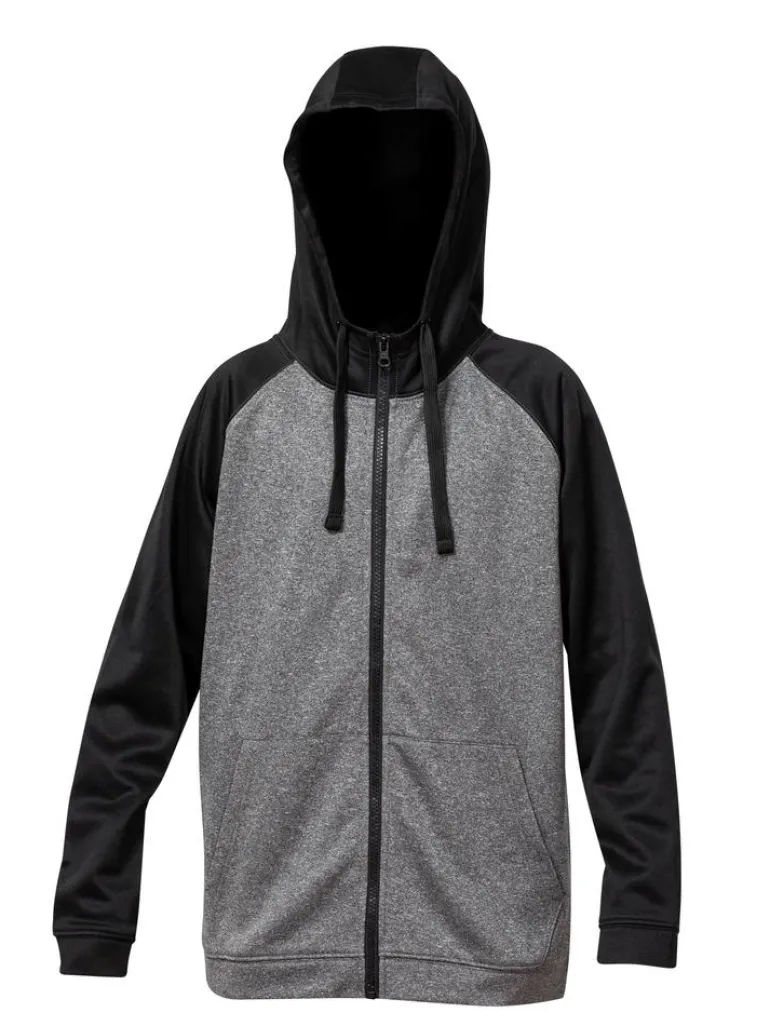 Blank Activewear ML444 - Unisex Performance Full Zip Hoodie with Mock Neck