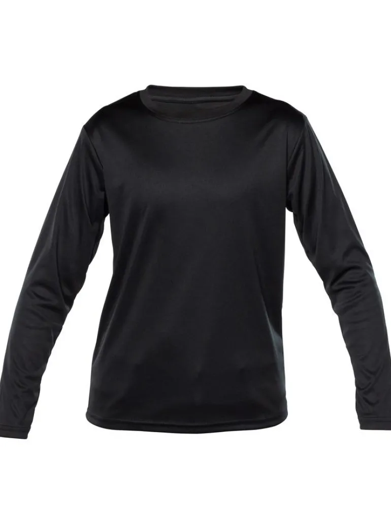 Blank Activewear Y635 - Youth Long Sleeve T-shirt, 100% Polyester Interlock, Dry Fit
