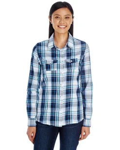Burnside 5222 - LADIES' PLAID PATTERN WOVEN