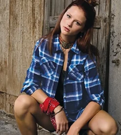 Burnside 5210 - LADIES' WOVEN PLAID FLANNEL