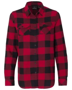 Burnside 5210 - LADIES' WOVEN PLAID FLANNEL