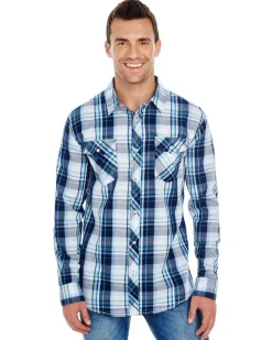 Burnside 8202 - LONG SLEEVE PLAID PATTERN WOVEN