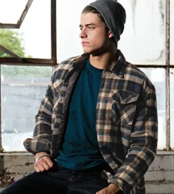 Burnside 8610 - QUILTED FLANNEL JACKET
