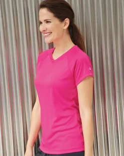 Champion CW23 - Ladies' Double Dry® V-Neck Performance T-Shirt
