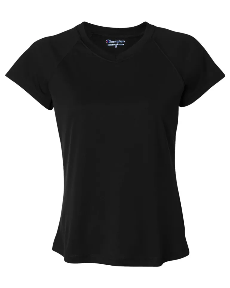 Champion CW23 - Ladies' Double Dry® V-Neck Performance T-Shirt