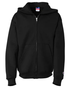Champion S890 - Eco Youth Full-Zip Hooded Sweatshirt