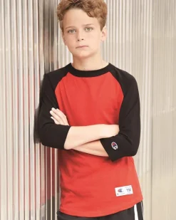 Champion T13Y - Youth Raglan Baseball T-Shirt