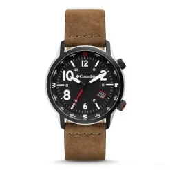 COLUMBIA TIMING CSC01-003 - Outbacker Watch: Black Dial/Camel Leather