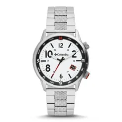COLUMBIA TIMING CSC01-006 - Outbacker Watch: White Dial/Stainless Steel