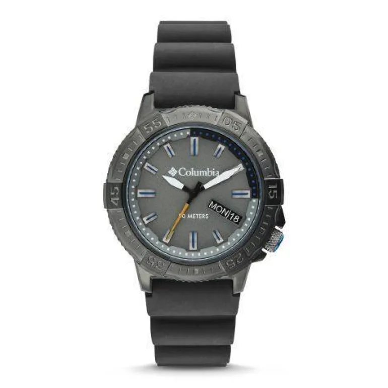 COLUMBIA TIMING CSC03-003 - Peak Patrol Watch: Gray Dial/Gray Silicone